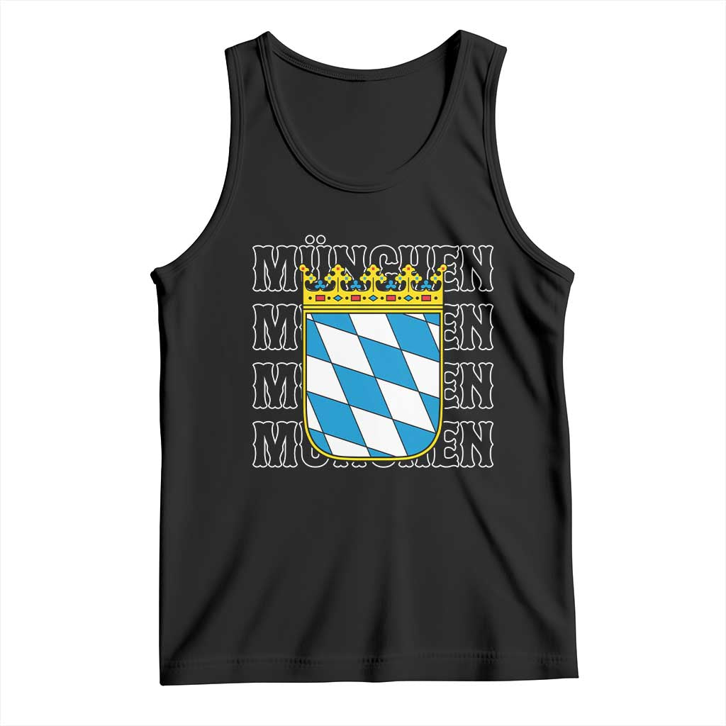 Munich München Germany Bavaria Coat of Arms Souvenir Tank Top