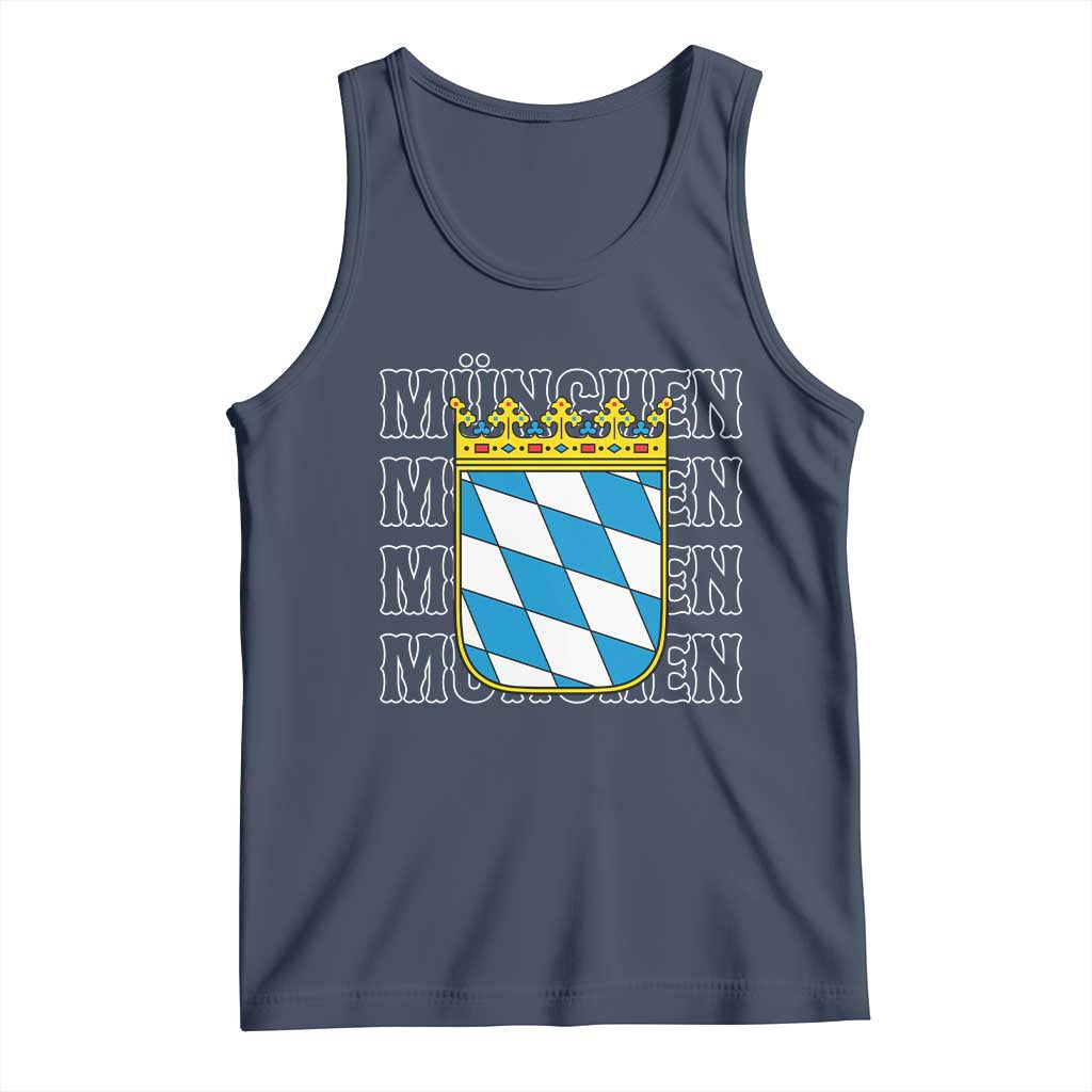 Munich München Germany Bavaria Coat of Arms Souvenir Tank Top