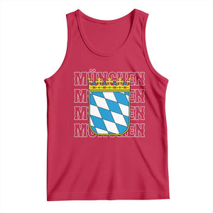 Munich München Germany Bavaria Coat of Arms Souvenir Tank Top