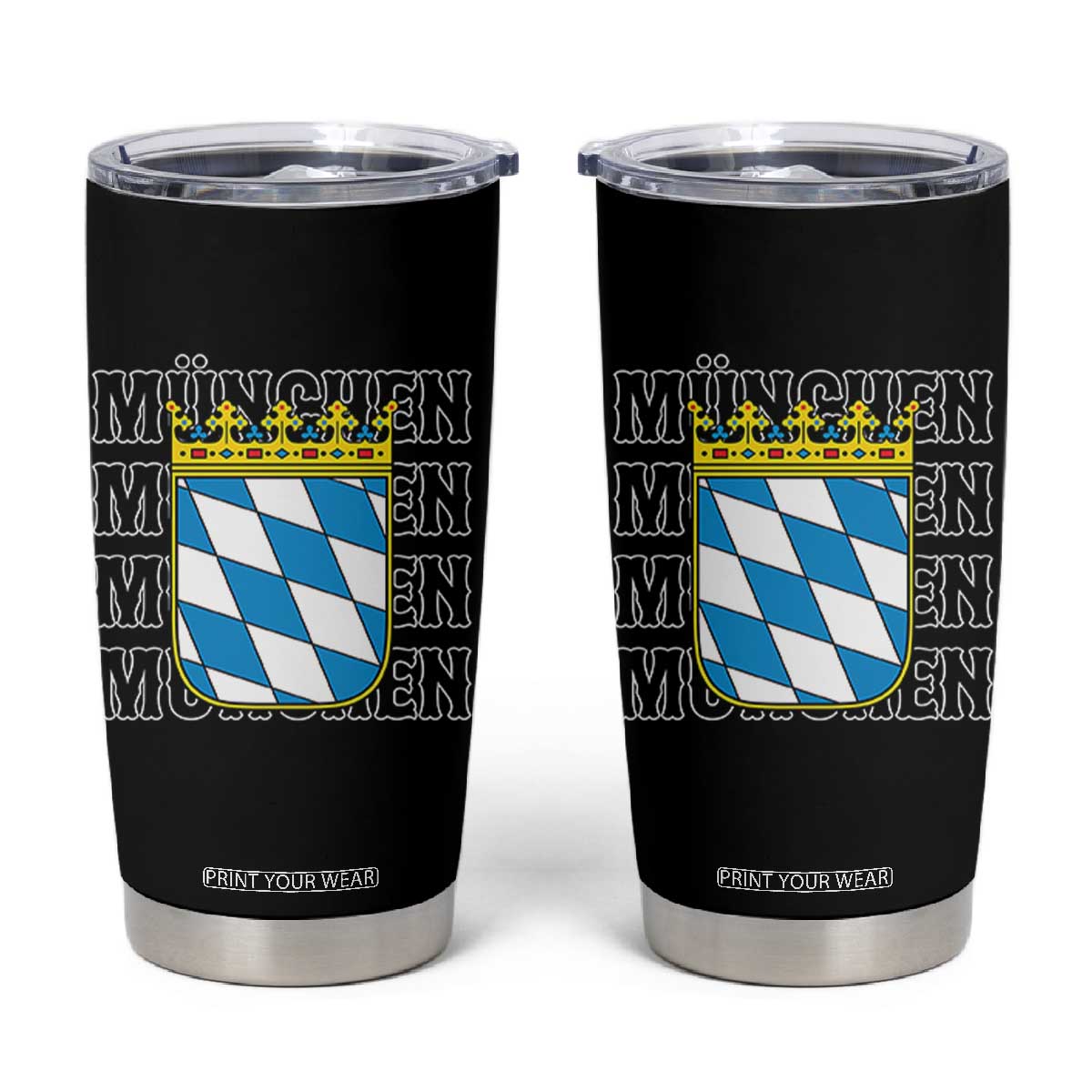 Munich München Germany Bavaria Coat of Arms Souvenir Tumbler Cup
