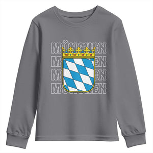 Munich München Germany Bavaria Coat of Arms Souvenir Youth Sweatshirt