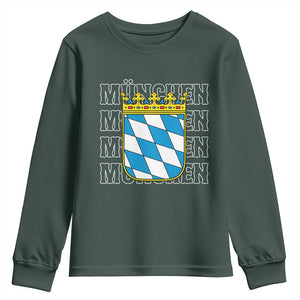 Munich München Germany Bavaria Coat of Arms Souvenir Youth Sweatshirt