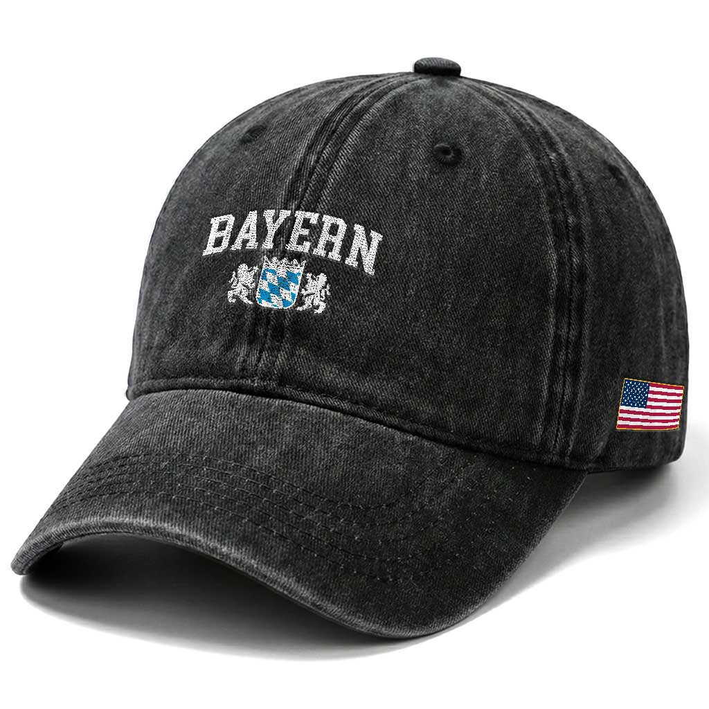 Bayern Bavaria Oktoberfest Germany German Heritage Washed Cotton Baseball Cap