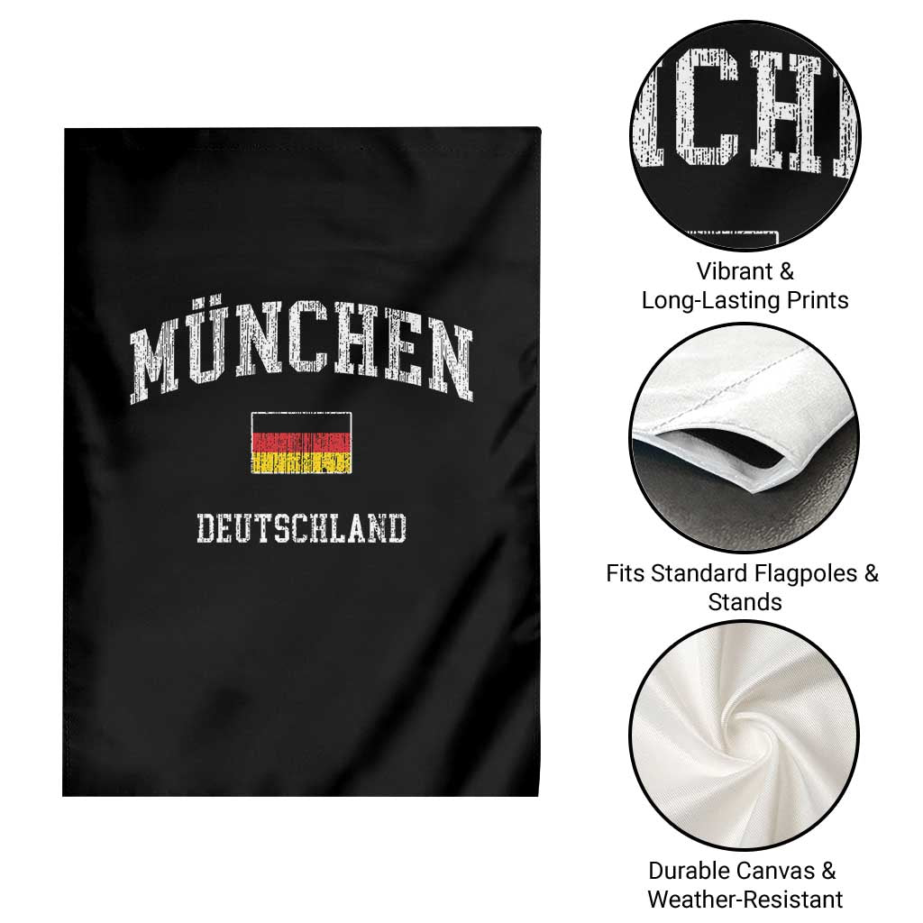 Munich München Germany German Flag Deutschland Garden Flag