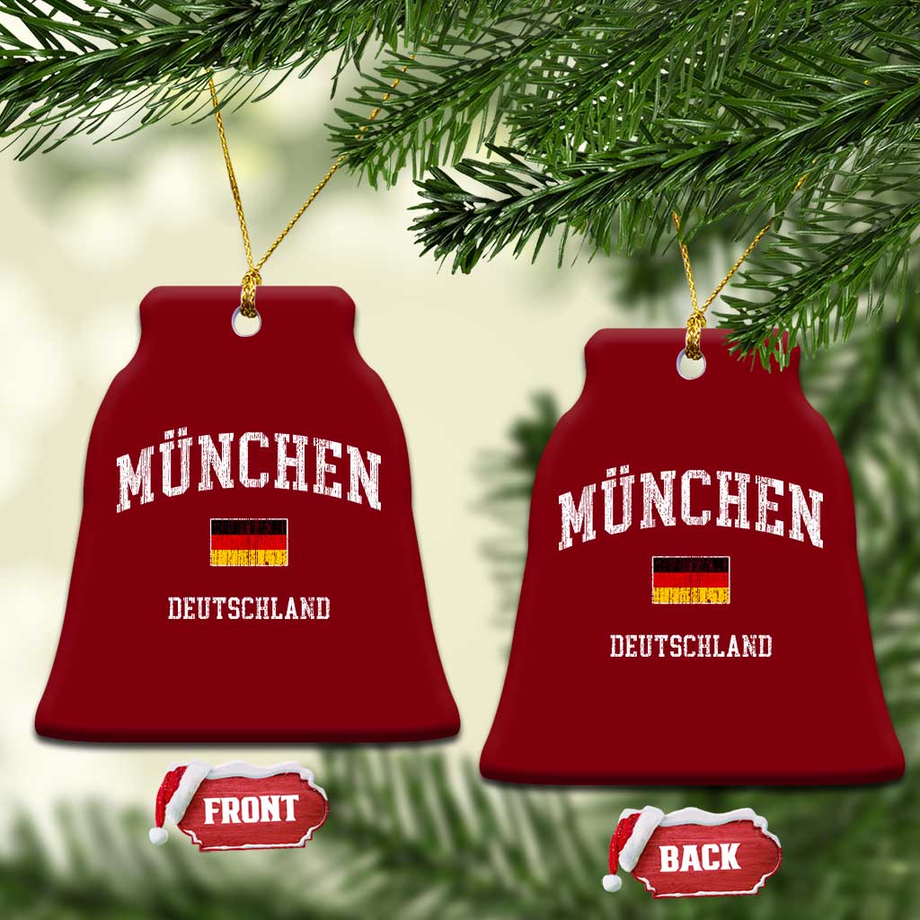 Munich München Germany German Flag Deutschland Ceramic Ornament