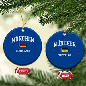 Munich München Germany German Flag Deutschland Ceramic Ornament