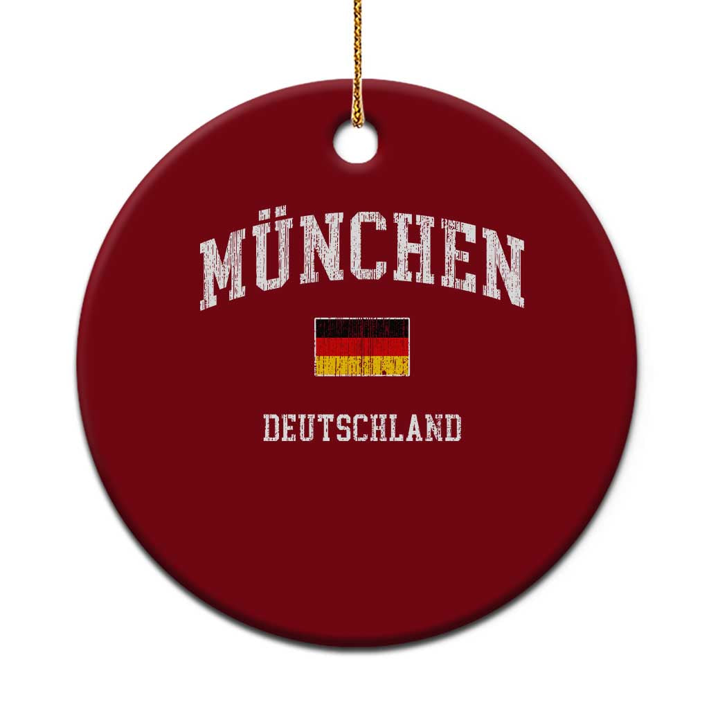 Munich München Germany German Flag Deutschland Ceramic Ornament