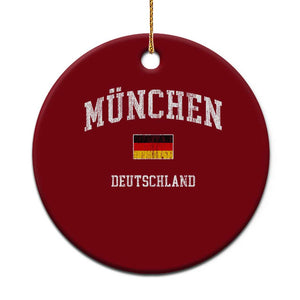 Munich München Germany German Flag Deutschland Ceramic Ornament