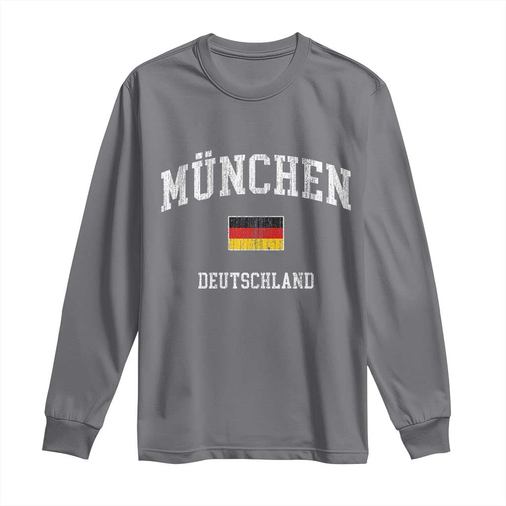 Munich München Germany German Flag Deutschland Long Sleeve Shirt