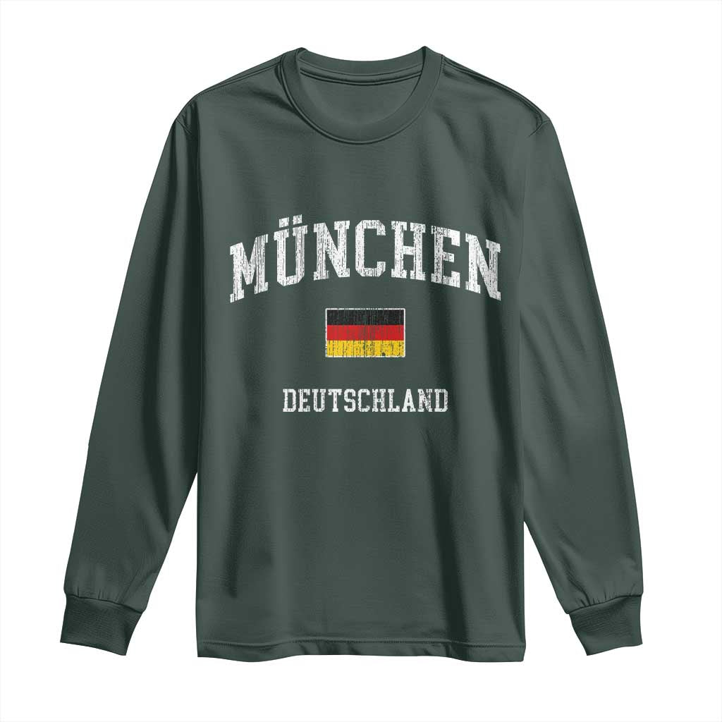 Munich München Germany German Flag Deutschland Long Sleeve Shirt