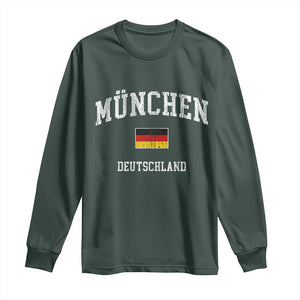 Munich München Germany German Flag Deutschland Long Sleeve Shirt