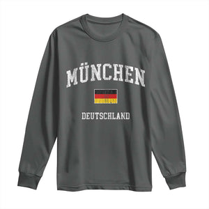 Munich München Germany German Flag Deutschland Long Sleeve Shirt