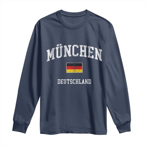 Munich München Germany German Flag Deutschland Long Sleeve Shirt