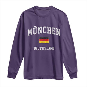Munich München Germany German Flag Deutschland Long Sleeve Shirt