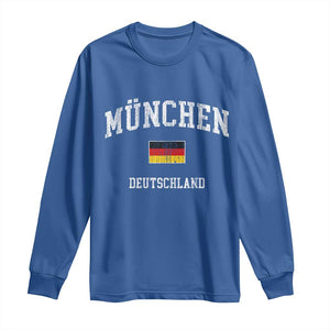 Munich München Germany German Flag Deutschland Long Sleeve Shirt