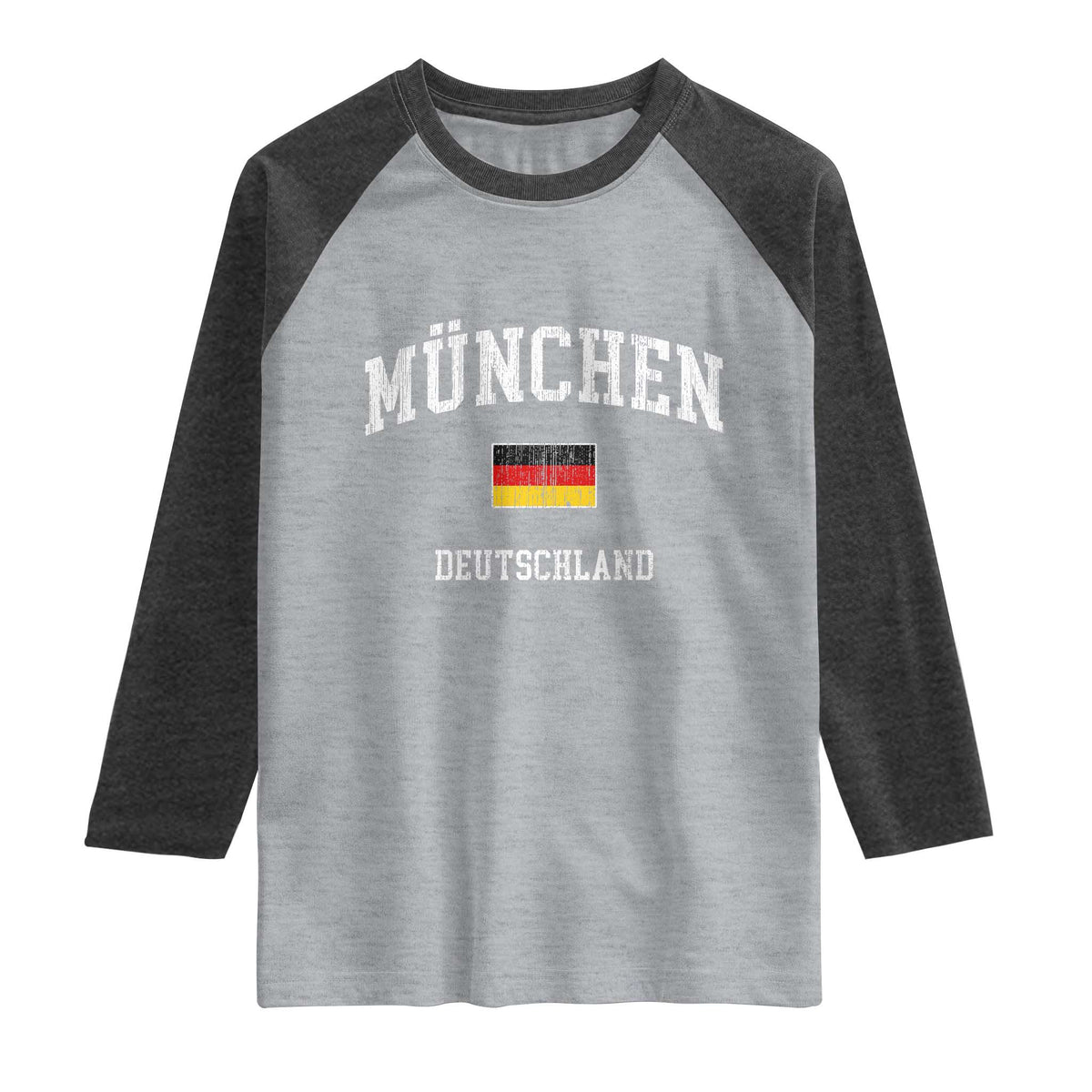 Munich München Germany German Flag Deutschland Raglan Shirt