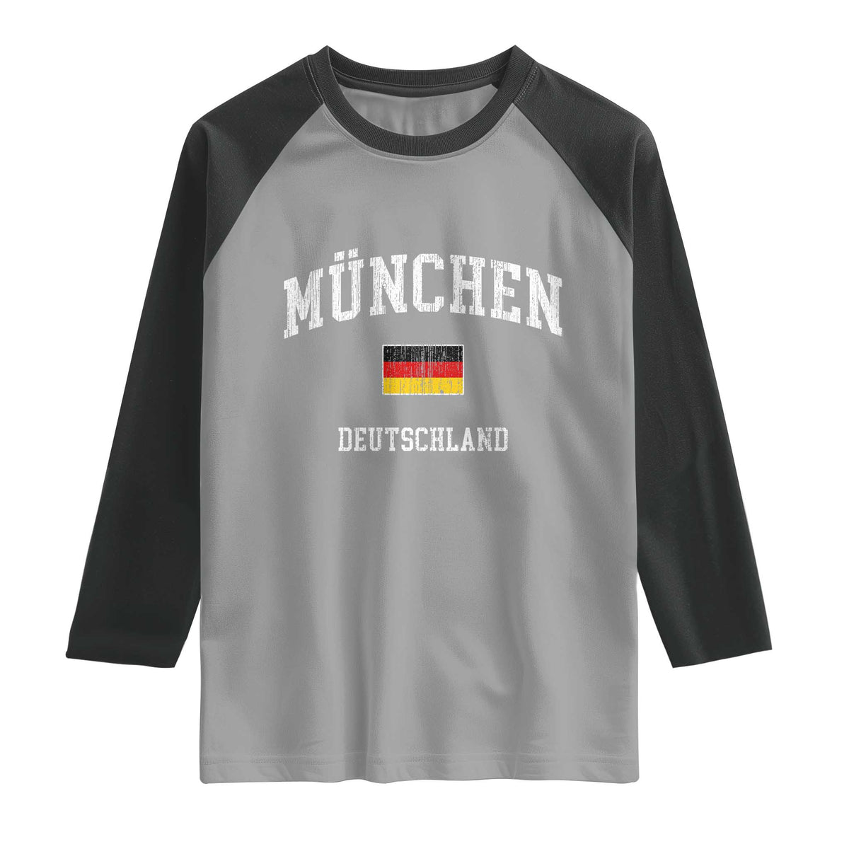 Munich München Germany German Flag Deutschland Raglan Shirt