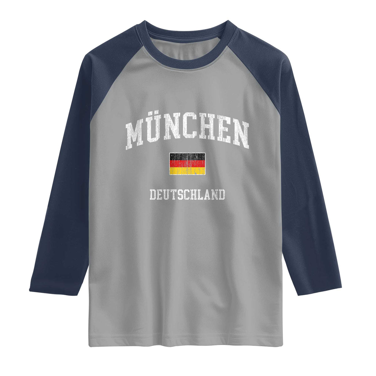 Munich München Germany German Flag Deutschland Raglan Shirt