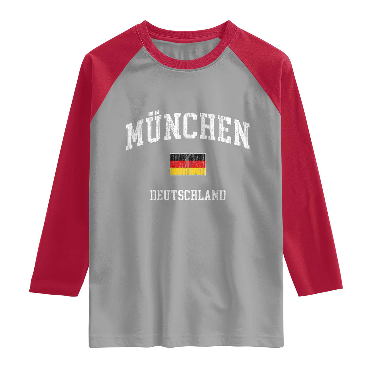 Munich München Germany German Flag Deutschland Raglan Shirt