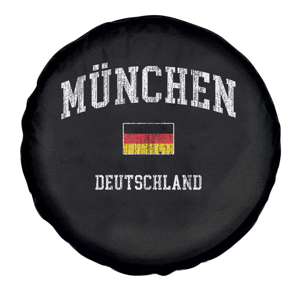 Munich München Germany German Flag Deutschland Spare Tire Cover