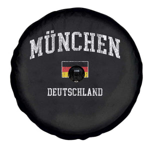 Munich München Germany German Flag Deutschland Spare Tire Cover