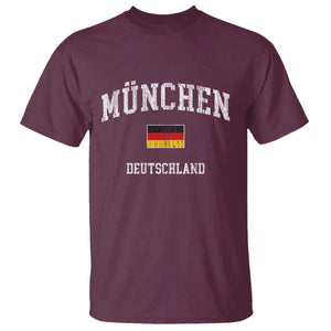 Munich München Germany German Flag Deutschland T Shirt