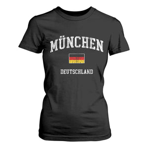 Munich München Germany German Flag Deutschland T Shirt For Women