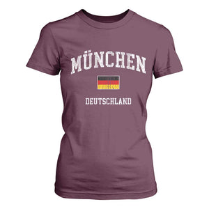 Munich München Germany German Flag Deutschland T Shirt For Women