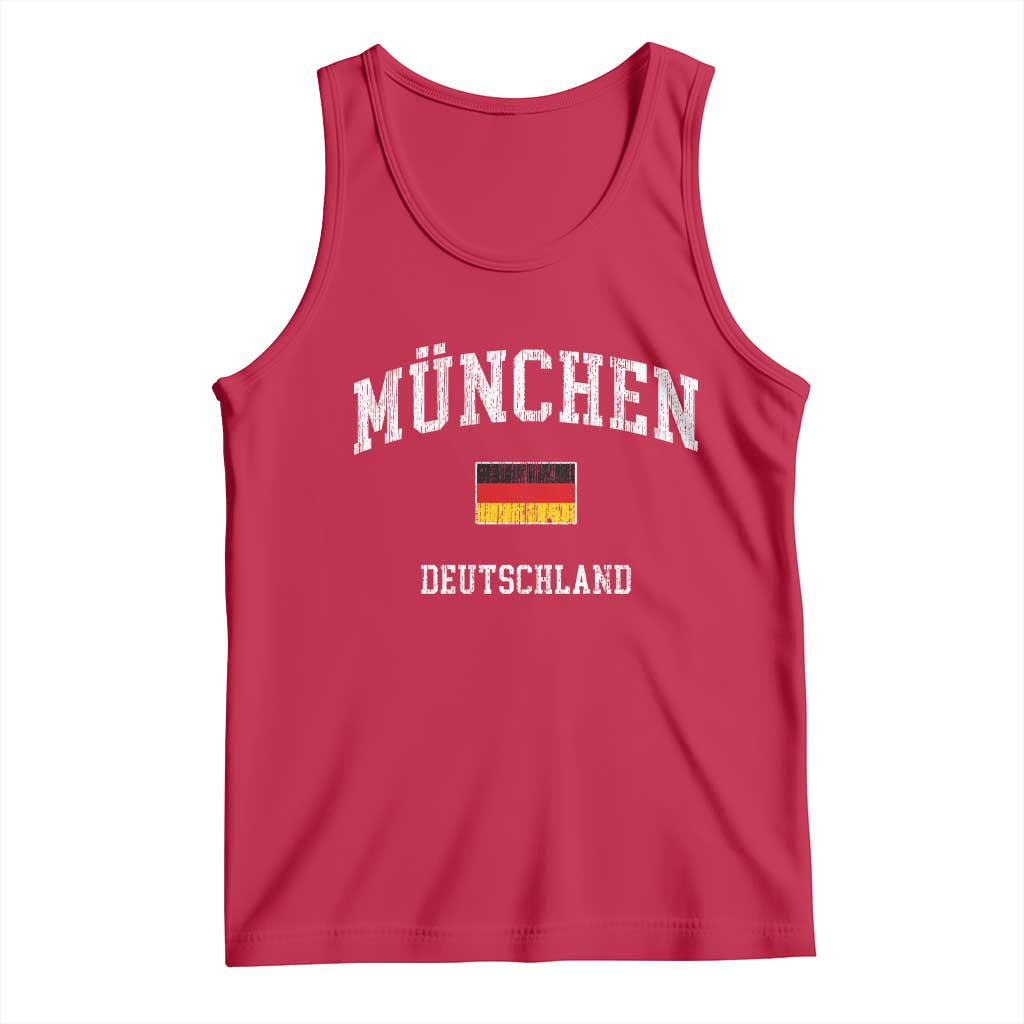 Munich München Germany German Flag Deutschland Tank Top