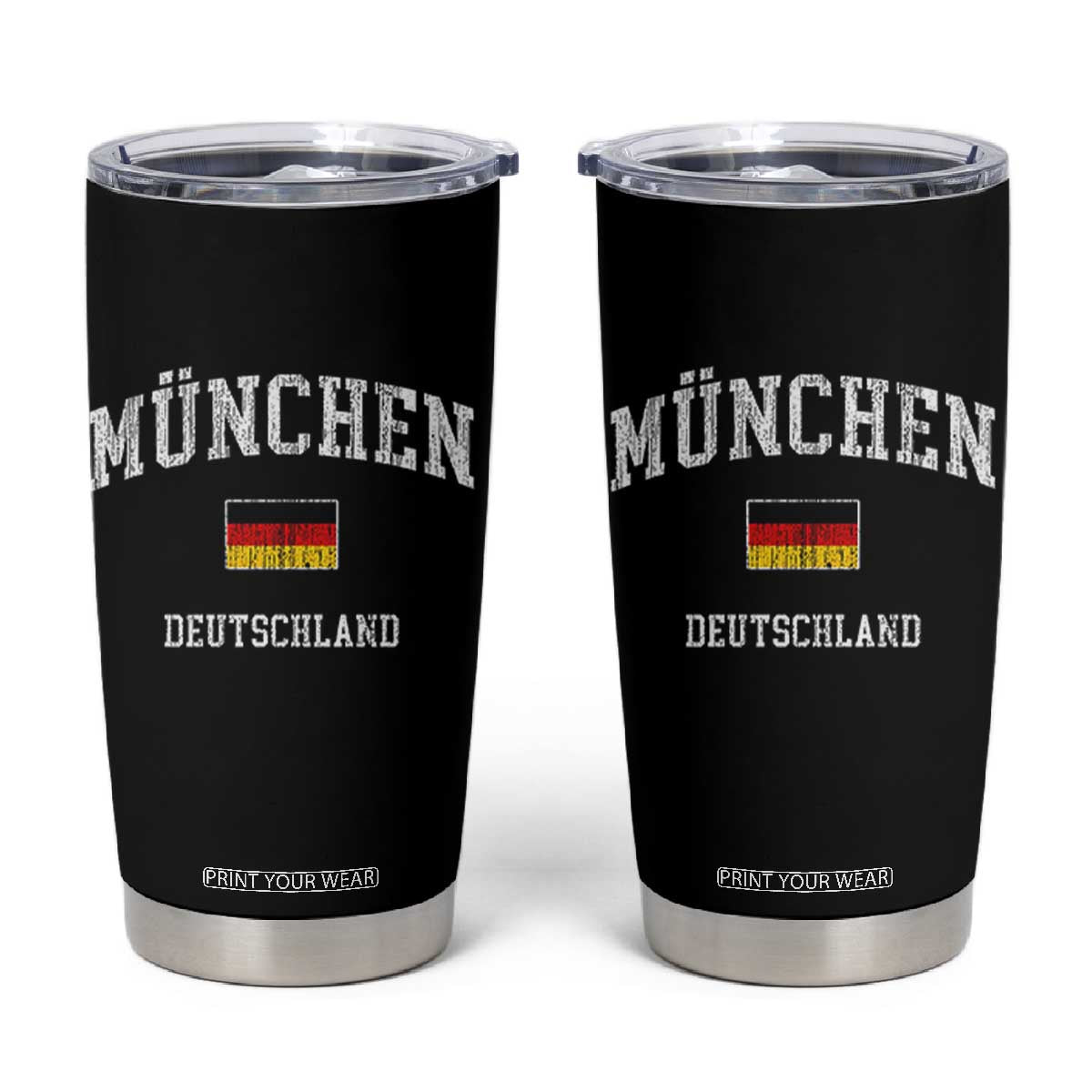 Munich München Germany German Flag Deutschland Tumbler Cup