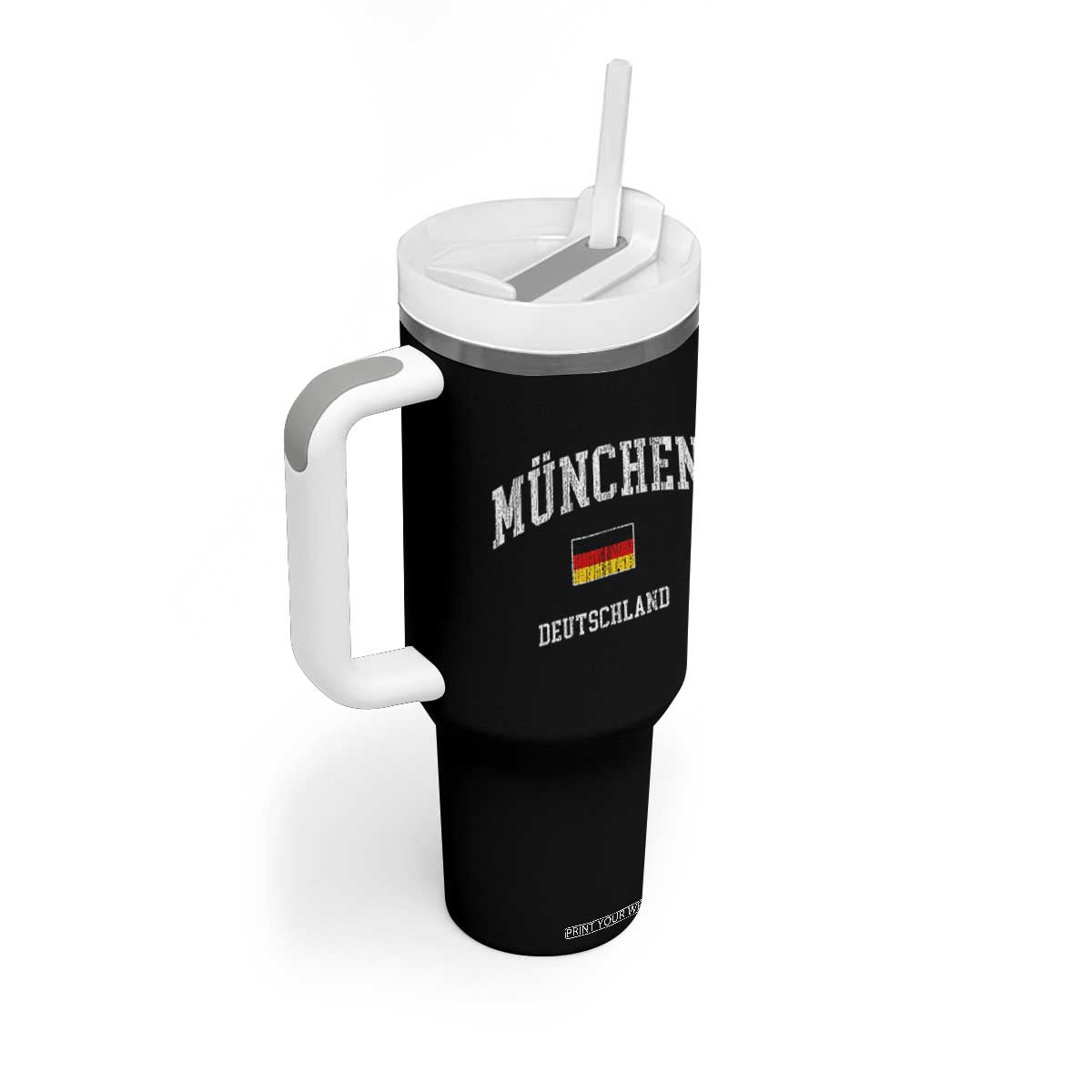 Munich München Germany German Flag Deutschland Tumbler With Handle