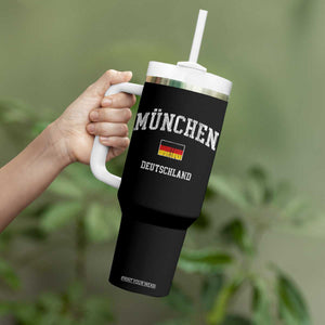 Munich München Germany German Flag Deutschland Tumbler With Handle
