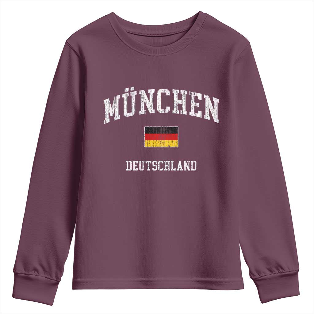Munich München Germany German Flag Deutschland Youth Sweatshirt