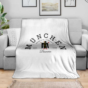 Munich München Bavaria Germany Coat of Arms Souvenir German Throw Blanket