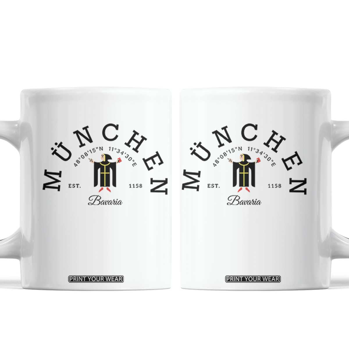 Munich München Bavaria Germany Coat of Arms Souvenir German Coffee Mug