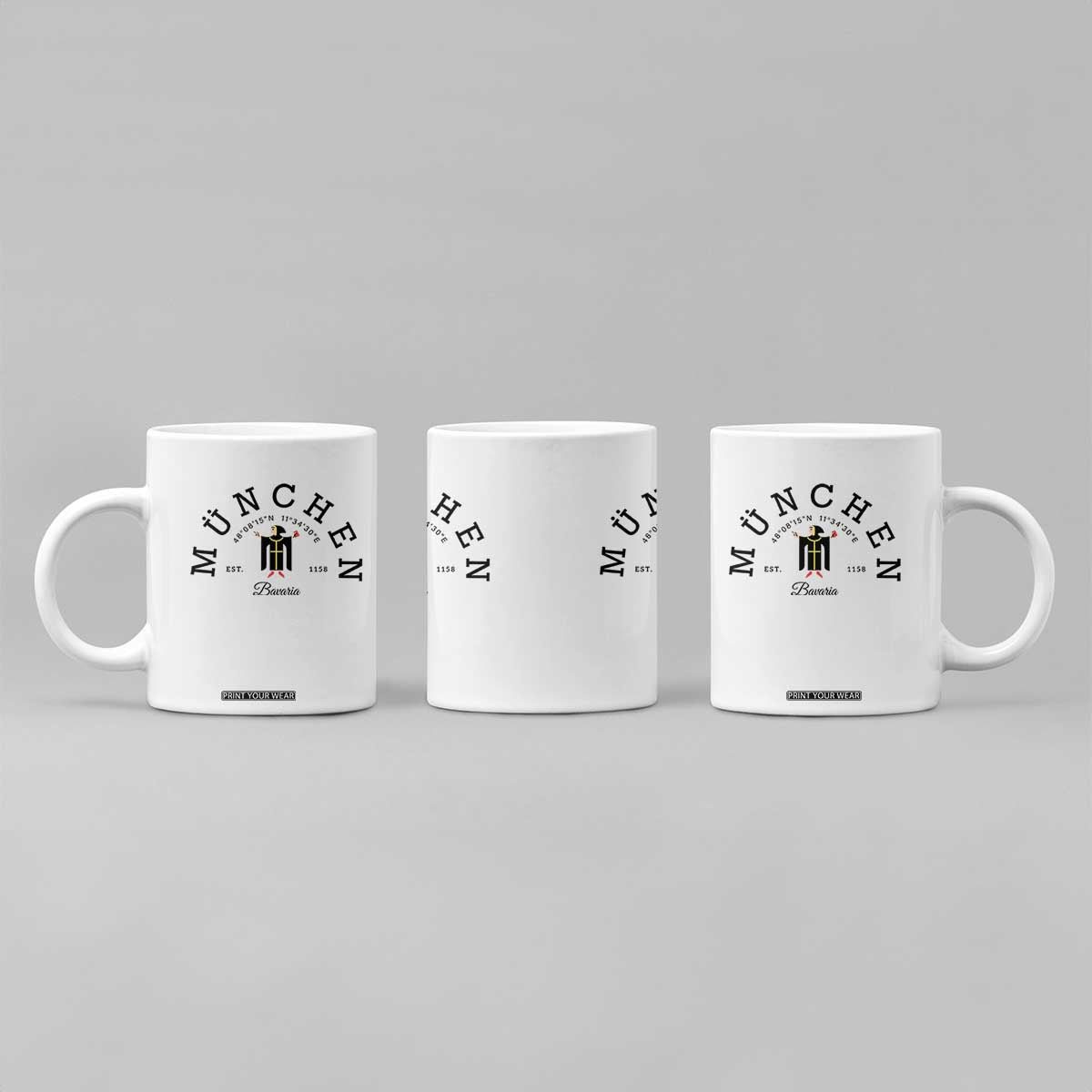 Munich München Bavaria Germany Coat of Arms Souvenir German Coffee Mug