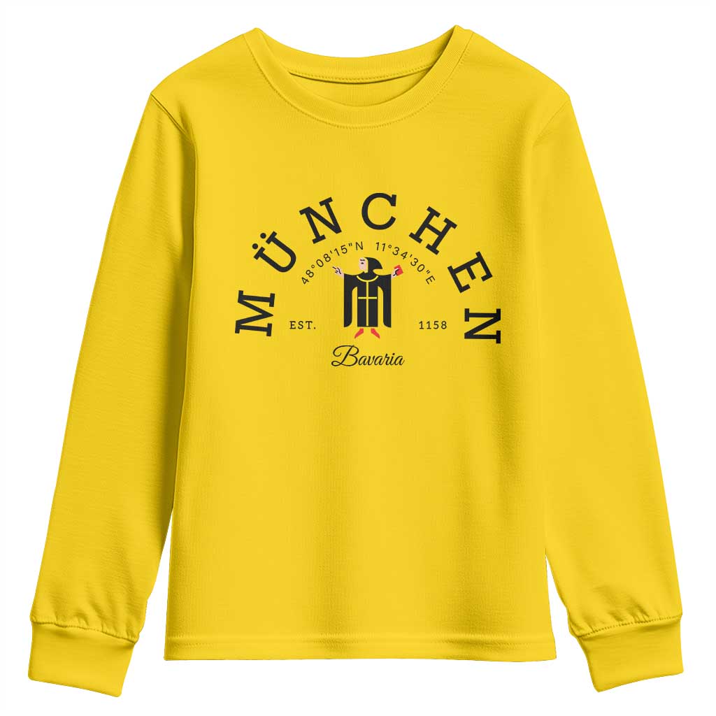 Munich München Bavaria Germany Coat of Arms Souvenir German Youth Sweatshirt