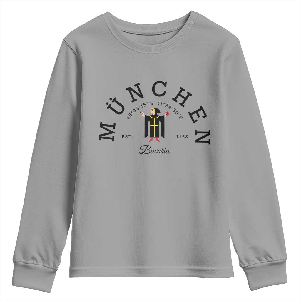 Munich München Bavaria Germany Coat of Arms Souvenir German Youth Sweatshirt