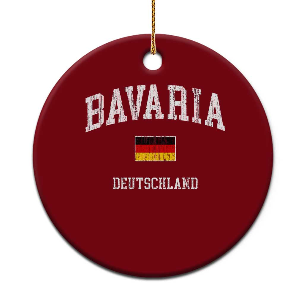 Bavaria Germany Bavarian Region German Flag European Travel Souvenir Ceramic Ornament