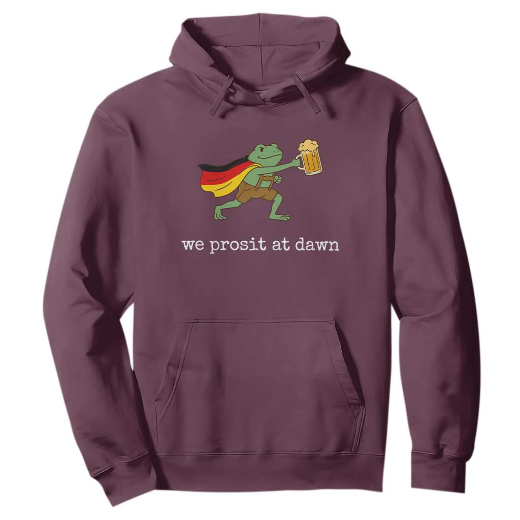 We Prosit At Dawn Hoodie Funny Oktoberfest Frog