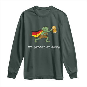 We Prosit At Dawn Long Sleeve Shirt Funny Oktoberfest Frog