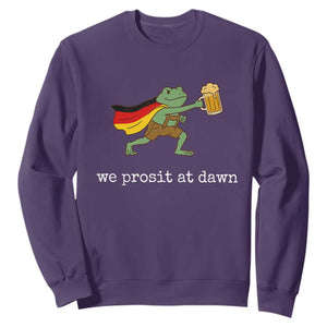 We Prosit At Dawn Sweatshirt Funny Oktoberfest Frog