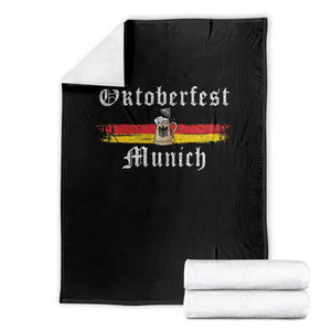 Oktoberfest Munich Bierstein Vintage German Drinking Festival Throw Blanket