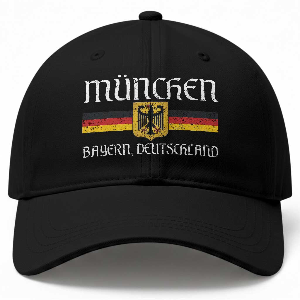 Munich München Germany Deutschland Oktoberfest German Flag Eagle Baseball Cap