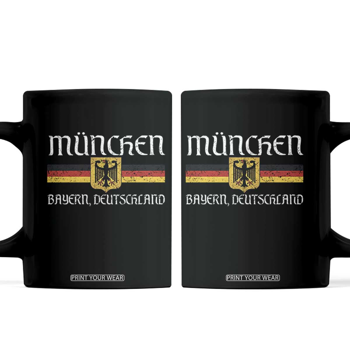 Munich München Germany Deutschland Oktoberfest German Flag Eagle Coffee Mug