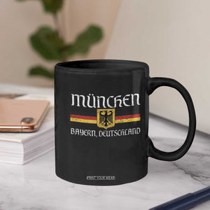 Munich München Germany Deutschland Oktoberfest German Flag Eagle Coffee Mug