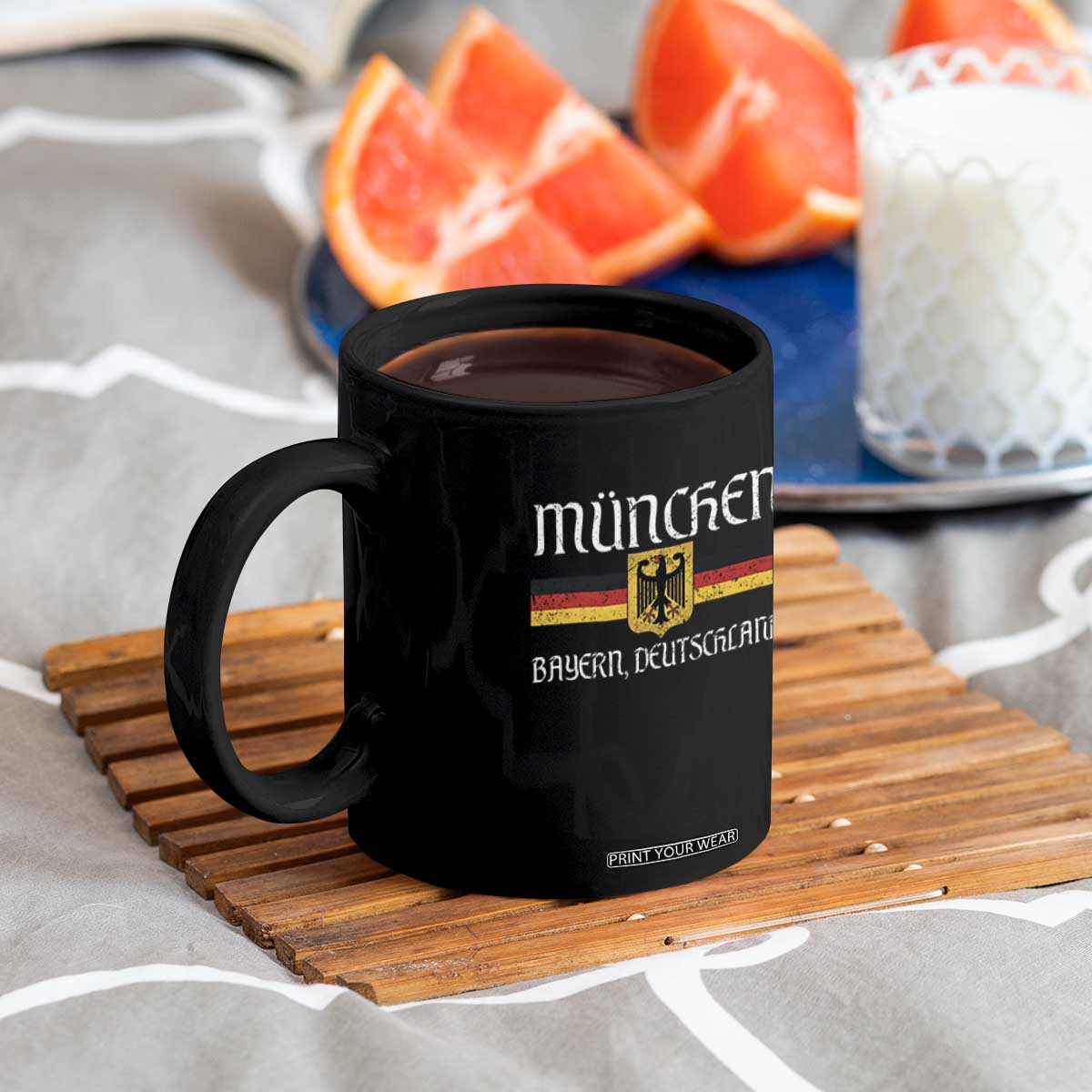 Munich München Germany Deutschland Oktoberfest German Flag Eagle Coffee Mug
