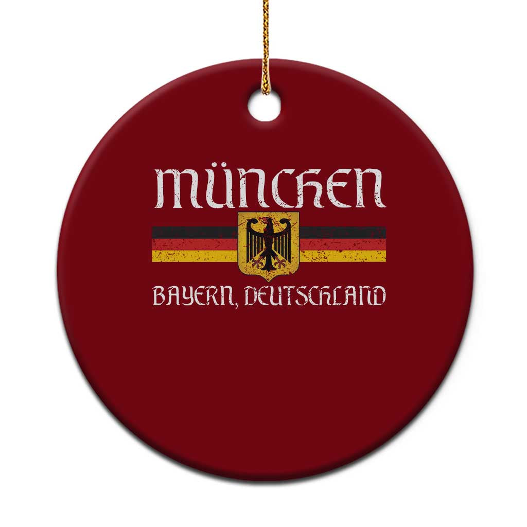 Munich München Germany Deutschland Oktoberfest German Flag Eagle Ceramic Ornament