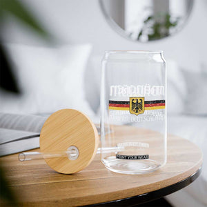 Munich München Germany Deutschland Oktoberfest German Flag Eagle Glass Can