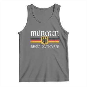 Munich München Germany Deutschland Oktoberfest German Flag Eagle Tank Top